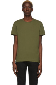Balmain - Green Embossed Logo T-Shirt