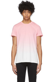 Balmain - Pink & White Gradient T-Shirt