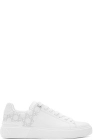 Balmain - Baskets à logo blanches B-Court