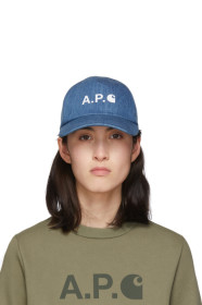A.P.C. - Indigo Denim Carhartt WIP Edition Logo Cap