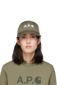 A.P.C. - Khaki Carhartt WIP Edition Logo Cap