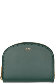 A.P.C. - グリーン コンパクト ハーフ ムーン ウォレット