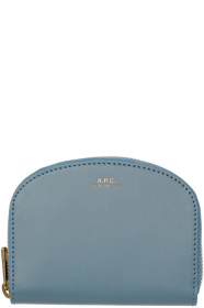 A.P.C. - ブルー コンパクト ハーフ ムーン ウォレット