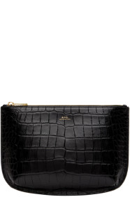A.P.C. - Pochette embossée façon croco bourgogne Sarah