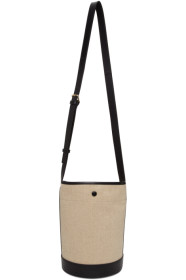 A.P.C. - Sac seau blanc cassé et noir Hélène