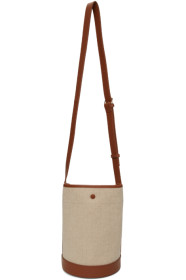 A.P.C. - Sac seau blanc cassé et brun Hélène