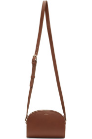 A.P.C. - Sac brun Mini Demi-Lune