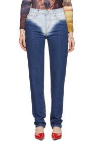 Pushbutton - Blue Brief Bleached Denim Jeans