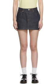 A.P.C. - Indigo Denim Miniskirt
