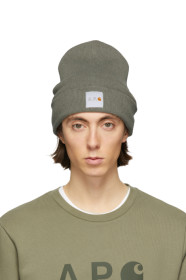 A.P.C. - Khaki Carhartt WIP Edition Whatchover Beanie