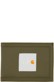 A.P.C. - Khaki Carhartt WIP Edition Card Holder