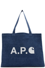 A.P.C. - Indigo Carhartt WIP Edition Shopping Tote