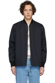 A.P.C. - Blouson aviateur bleu marine Greg