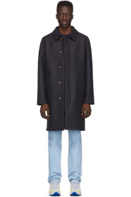 A.P.C. - Navy Wool Julian Coat