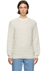 A.P.C. - Pull blanc cassé Nicolas