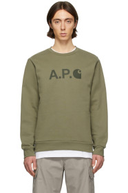 A.P.C. - Khaki Carhartt WIP Edition Ice H Sweatshirt