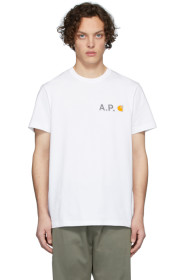 A.P.C. - White Carhartt WIP Edition Fire T-Shirt