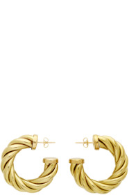 Laura Lombardi - Gold Large Spira Hoop Earrings