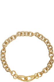 Laura Lombardi - SSENSE Exclusive Gold Cable Collar