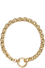 Laura Lombardi - SSENSE Exclusive Gold Rolo Collar