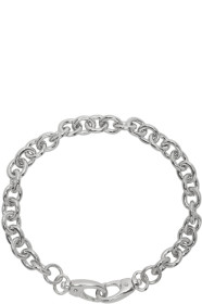 Laura Lombardi - SSENSE Exclusive Silver Cable Collar