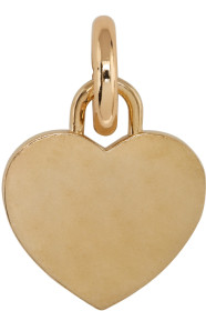 Laura Lombardi - SSENSE Exclusive Gold Heart Collar Charm