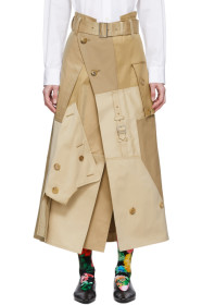 Junya Watanabe - Beige Cotton Gabardine Skirt