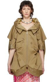 Junya Watanabe - Beige Short Sleeve Trench Coat