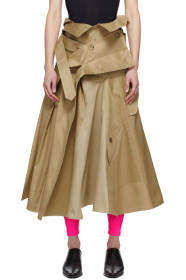 Junya Watanabe - Beige Trench Coat Skirt