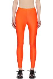 Junya Watanabe - Orange Stretch Tricot Leggings