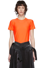 Junya Watanabe - Orange Nylon Tricot T-Shirt