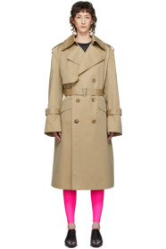Junya Watanabe - Beige Gabardine Trench Coat