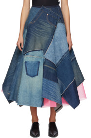 Junya Watanabe - Indigo Patchwork Skirt