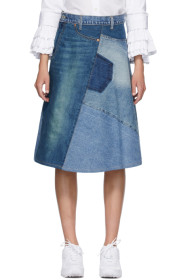 Junya Watanabe - Blue Patchwork Skirt