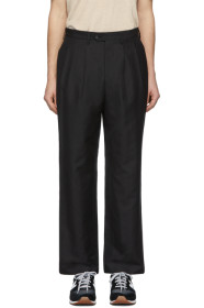 Junya Watanabe - Black Wool Pleated Trousers