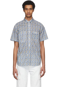 Junya Watanabe - 白色 Floral Print 短袖衬衫