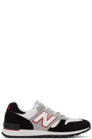 Junya Watanabe - Baskets noires et blanches 670 édition New Balance