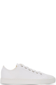 Junya Watanabe - Baskets en toile de coton blanches