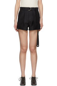 Lanvin - Black Belted Shorts