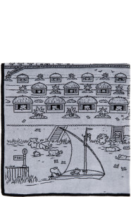 Lanvin - Black & White Illustrated Hut Towel