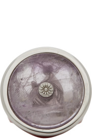 Lanvin - Purple & Silver Enamel Amethyste Signet Ring