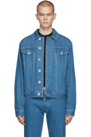 Lanvin - Blouson en denim bleu