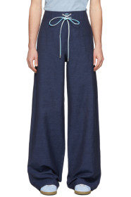 Lanvin - 蓝色 Large Hem 长裤