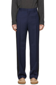Lanvin - Navy Wool Mohair Trousers