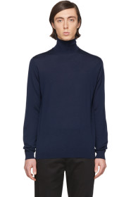 Lanvin - 海军蓝羊毛高领衫