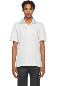 Lanvin - Polo blanc Grosgrain