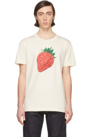 Lanvin - 灰白色 Strawberry T 恤