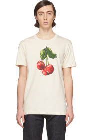 Lanvin - 灰白色 Cherry T 恤