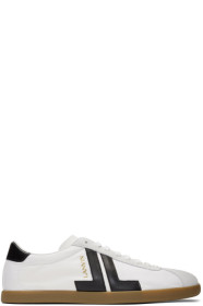 Lanvin - Baskets blanches Dual-Material JL