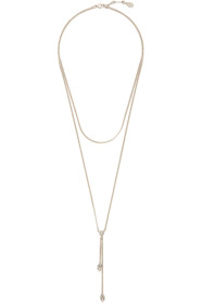 Alexander McQueen - Collier doré Double Chain Skull